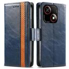 For ZTE Blade A35e 4G CaseNeo Splicing Dual Magnetic Buckle Leather Phone Case(Blue) - 2