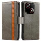 For ZTE Blade A35e 4G CaseNeo Splicing Dual Magnetic Buckle Leather Phone Case(Gray) - 2