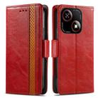 For ZTE Blade A35e 4G CaseNeo Splicing Dual Magnetic Buckle Leather Phone Case(Red) - 2