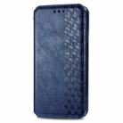 For ZTE Blade A34  Cubic Grid Pressed Magnetic Leather Phone Case(Blue) - 2