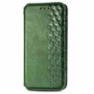 For ZTE Blade A34  Cubic Grid Pressed Magnetic Leather Phone Case(Green) - 2