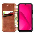 For Huawei Mate 70 Cubic Grid Pressed Magnetic Leather Phone Case(Brown) - 3
