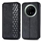 For Huawei Mate 70 Pro Cubic Grid Pressed Magnetic Leather Phone Case(Black) - 2