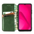 For Huawei Mate 70 Pro Cubic Grid Pressed Magnetic Leather Phone Case(Green) - 3