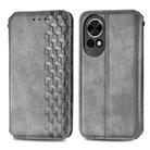 For Huawei nova 13 Cubic Grid Pressed Magnetic Leather Phone Case(Gray) - 2
