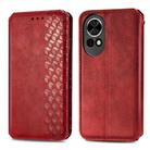 For Huawei nova 13 Cubic Grid Pressed Magnetic Leather Phone Case(Red) - 2