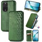 For Huawei nova 13 Pro Cubic Grid Pressed Magnetic Leather Phone Case(Green) - 1