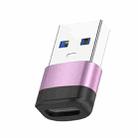 USB3.0 Male to USB-C / Type-C Female OTG Adapter 5Gbps Transmission(Pink) - 1