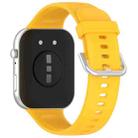 For Huawei Watch Fit3 Silicone Soft Watch Band + Clear Watch Protective Case Set(Yellow) - 2