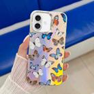 For iPhone 16 Electroplating Laser Butterfly Phone Case(Color Butterflies AB1) - 1