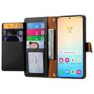 For Samsung Galaxy A36 5G Love Zipper Lanyard Leather Phone Case(Black) - 3