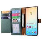 For Samsung Galaxy A36 5G Love Zipper Lanyard Leather Phone Case(Green) - 3