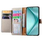 For Huawei Pura 70 Love Zipper Lanyard Leather Phone Case(Gray) - 3