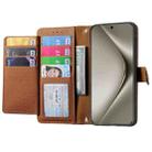 For Huawei Pura 70 Pro Love Zipper Lanyard Leather Phone Case(Brown) - 3