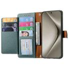 For Huawei Pura 70 Pro Love Zipper Lanyard Leather Phone Case(Green) - 3