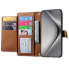 For Huawei Pura 70 Pro+ Love Zipper Lanyard Leather Phone Case(Brown) - 3