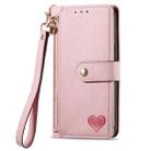 For Huawei Pura 70 Ultra Love Zipper Lanyard Leather Phone Case(Pink) - 2