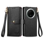 For Huawei Mate 70 Pro Love Zipper Lanyard Leather Phone Case(Black) - 2