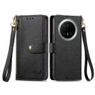 For Huawei Mate 70 Pro+ Love Zipper Lanyard Leather Phone Case(Black) - 2