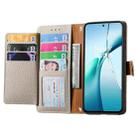 For Huawei nova 13 Love Zipper Lanyard Leather Phone Case(Gray) - 3