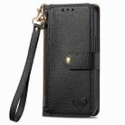 For Infinix Note 40 Pro 4G Love Zipper Lanyard Leather Phone Case(Black) - 2