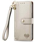 For Infinix Note 40 Pro 4G Love Zipper Lanyard Leather Phone Case(Gray) - 2