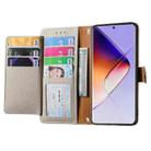 For Infinix Note 40 Pro 4G Love Zipper Lanyard Leather Phone Case(Gray) - 3