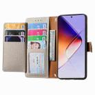 For Infinix Note 40 Love Zipper Lanyard Leather Phone Case(Gray) - 3