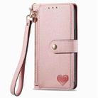 For Infinix Note 40 Love Zipper Lanyard Leather Phone Case(Pink) - 2