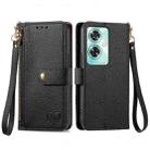 For OnePlus Nord N30 SE Love Zipper Lanyard Leather Phone Case(Black) - 1