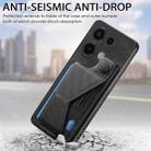 For Xiaomi Redmi Note 13 4G II K-shaped Slide Holder Card Slot Phone Case(Black) - 2