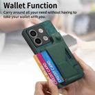 For Xiaomi Redmi Note 13 5G II K-shaped Slide Holder Card Slot Phone Case(Green) - 3