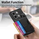 For Xiaomi Redmi Note 13 5G II K-shaped Slide Holder Card Slot Phone Case(Black) - 3