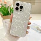 For iPhone 14 Pro Max Shell Pattern TPU Protective Phone Case(White) - 1