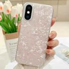 For iPhone X / XS Shell Pattern TPU Protective Phone Case(Pink) - 1