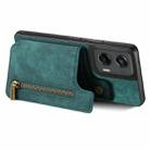 For Motorola G Stylus 5G 2024 Retro Leather Zipper Wallet Back Phone Case(Green) - 3