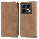 For Infinix Note 40 Retro Skin Feel Magnetic Flip Leather Phone Case(Brown) - 1
