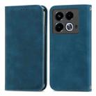 For Infinix Note 40 Retro Skin Feel Magnetic Flip Leather Phone Case(Blue) - 1