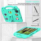 For Teclast M50 HD 10.1 / M50 Pro 10.1 2023 Handle Kickstand Children EVA Shockproof Tablet Case(Mint Green) - 3