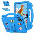 For Teclast M50 HD 10.1 / M50 Pro 10.1 2023 Handle Kickstand Children EVA Shockproof Tablet Case(Sky Blue) - 1