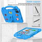 For Teclast M50 HD 10.1 / M50 Pro 10.1 2023 Handle Kickstand Children EVA Shockproof Tablet Case(Sky Blue) - 3