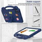 For Teclast M50 HD 10.1 / M50 Pro 10.1 2023 Handle Kickstand Children EVA Shockproof Tablet Case(Navy Blue) - 3