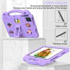 For Blackview Tab 80 10.1 2023 Handle Kickstand Children EVA Shockproof Tablet Case(Light Purple) - 3
