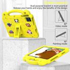 For Walmart ONN 10.1 Gen4 2024 Handle Kickstand Children EVA Shockproof Tablet Case(Yellow) - 3