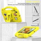 For Walmart Onn 7.0 Gen4 2024 Handle Kickstand Children EVA Shockproof Tablet Case(Yellow) - 3