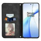 For OnePlus Nord CE4 Retro Skin Feel Magnetic Flip Leather Phone Case(Black) - 3