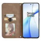 For OnePlus Nord CE4 Retro Skin Feel Magnetic Flip Leather Phone Case(Brown) - 3