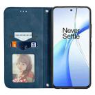 For OnePlus Nord CE4 Retro Skin Feel Magnetic Flip Leather Phone Case(Blue) - 3