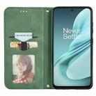 For OnePlus Nord N30 SE Retro Skin Feel Magnetic Flip Leather Phone Case(Green) - 3