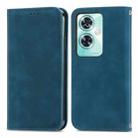 For OnePlus Nord N30 SE Retro Skin Feel Magnetic Flip Leather Phone Case(Blue) - 1